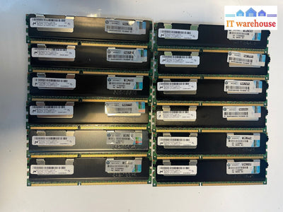 Lot Of 12 Hp Micron Mt36Jszf51272Pz-1G4G1Hg Pc3-10600R Ddr3 2Rx4 Server