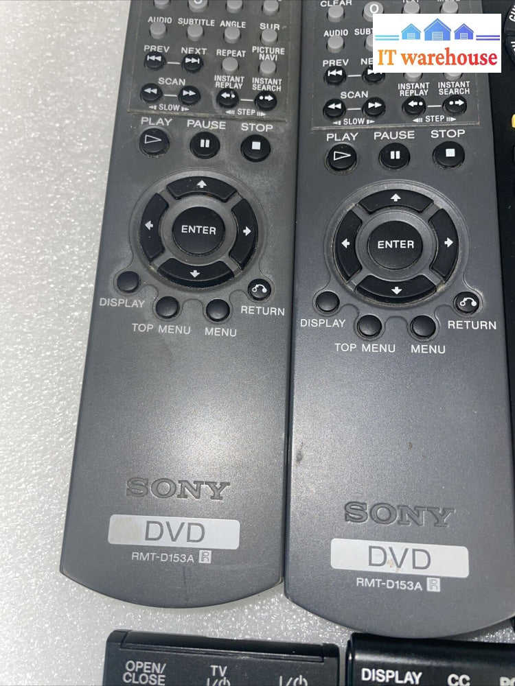 Lot Of 12 Sony Tv/Player Remote Control