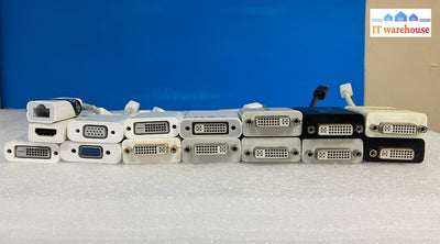 ~ Lot Of 15 Different Types Mini-Dp To Dvi / Vga Hdmi Converter