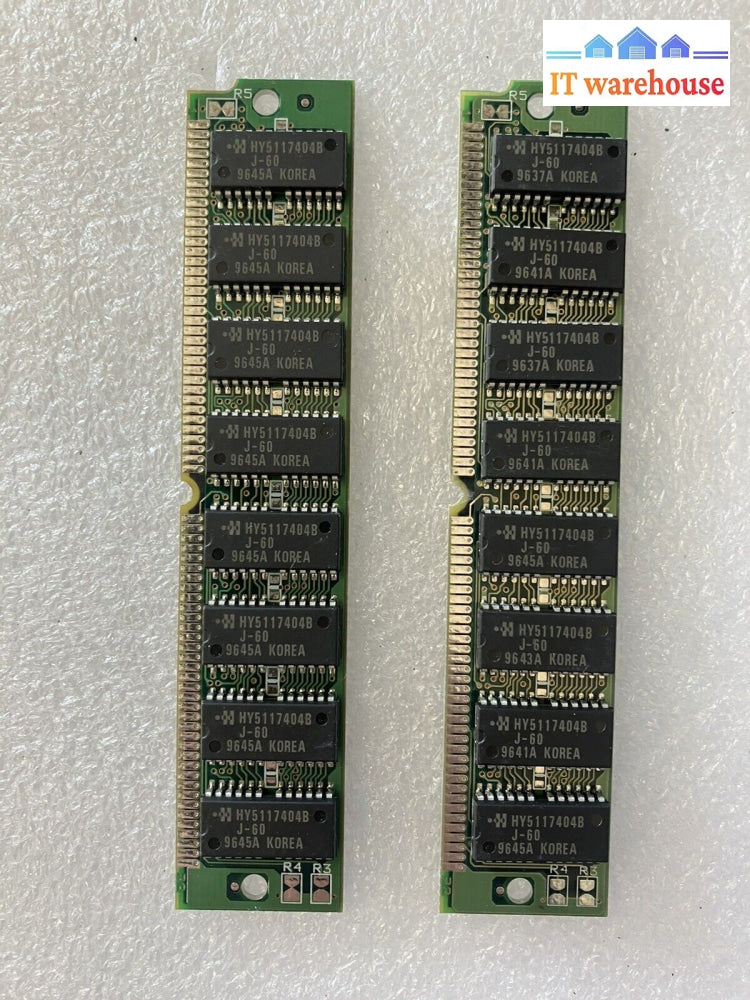 Lot Of 2 16Mb Edo 72Pin Sim Memory (Xr-Simm72 16Edo)