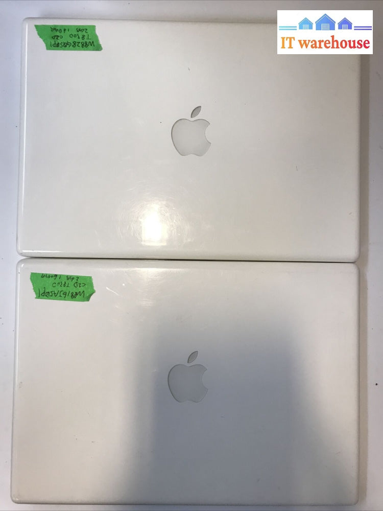 Lot Of 2 Apple 13”Laptop A1181 Early-2008 Intel T8300 2.4Ghz 2Gb Ram 250Gb Hdd