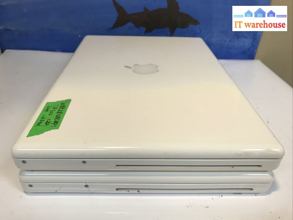 Lot Of 2 Apple 13”Laptop A1181 Early-2008 Intel T8300 2.4Ghz 2Gb Ram 250Gb Hdd