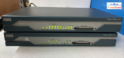 (Lot Of 2) Cisco 1800 Series Integrated Services Enterprise Router 47-21292-01 ~
