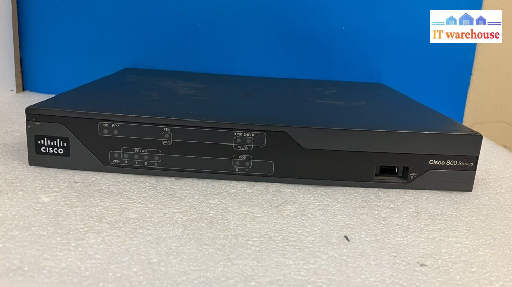 ~ (Lot Of 2) Cisco 800 Series 881 4-Port Integrated Services Router Cisco881-K9