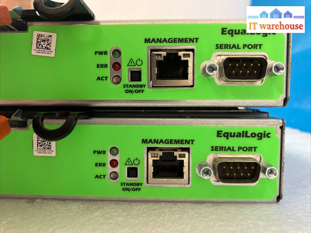 (Lot Of 2) Dell E09M E09M001 Powervault Series 4-Port Sas Controller P/N Hrt01 ~