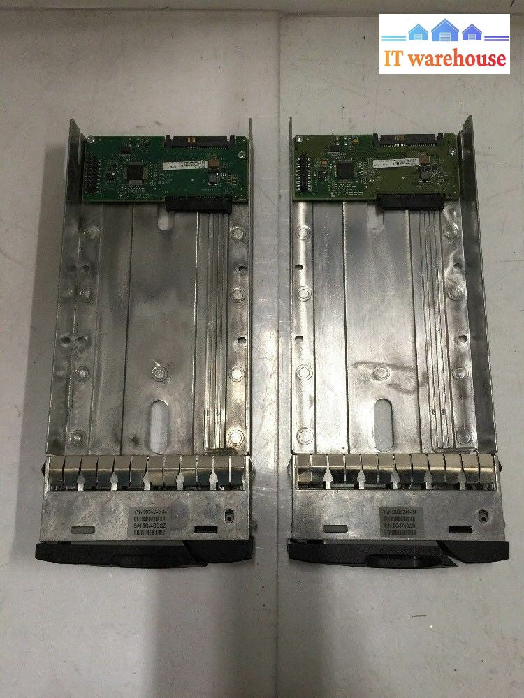 + Lot Of 2 Dell Equallogic 0935240 - 04 Hotplug Caddy Tray W/ Interposer