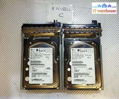 - Lot Of 2 Dell G8816 36Gb Sas 15K 3Gbps 3.5’ Hard Drive Max3036Rc W/Caddy @@@