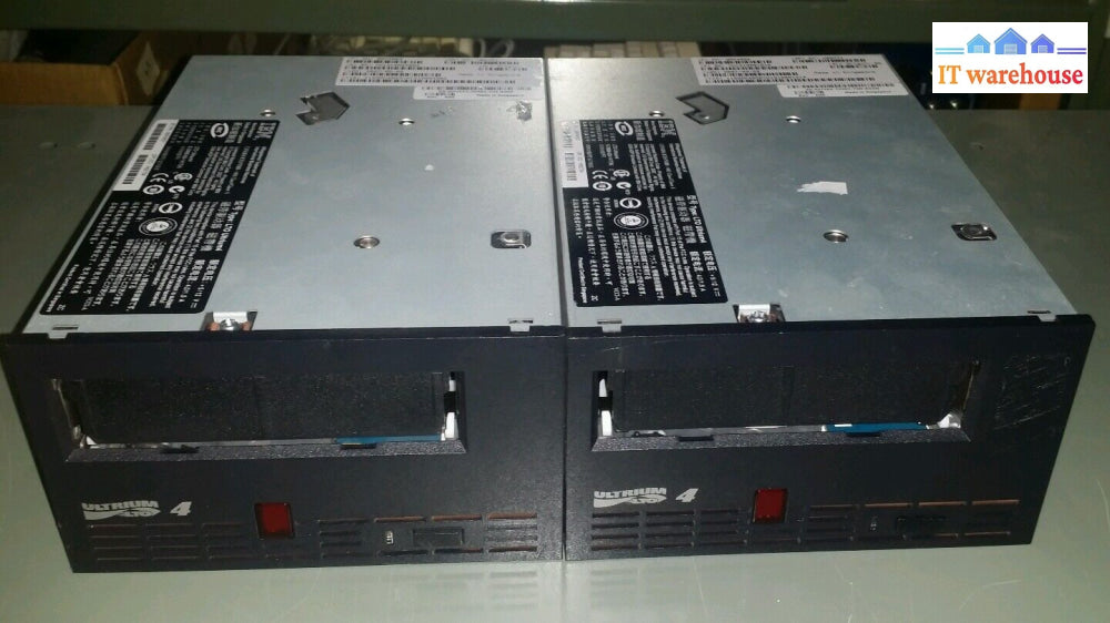 Lot Of 2 Dell Hu537 / Ibm 95P4857 800/1600Gb Ultrium Lto-4 Sas Tape Drive #91