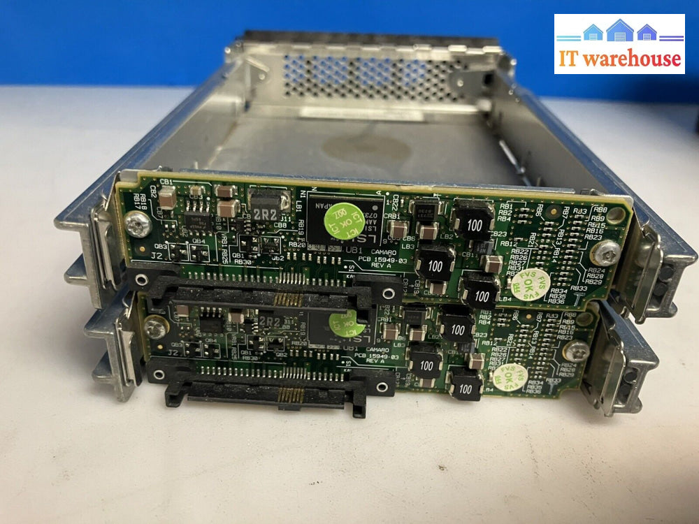 (Lot Of 2) Dell Poweredge Gen 10/11 3.5″ Satau 7.2K Caddy + Interposer 0Pn939 ~