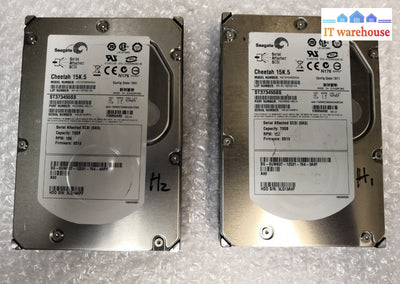 - Lot Of 2 Dell Um837 Seagate St373455Ss 73Gb 15K 3.5’ Sas Hard Drives 9Z3066 @@