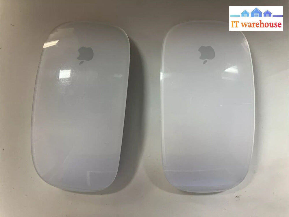 (Lot Of 2) Genuine Apple A1296 Magic Mouse Wireless Bluetooth *Tested/Working* ~