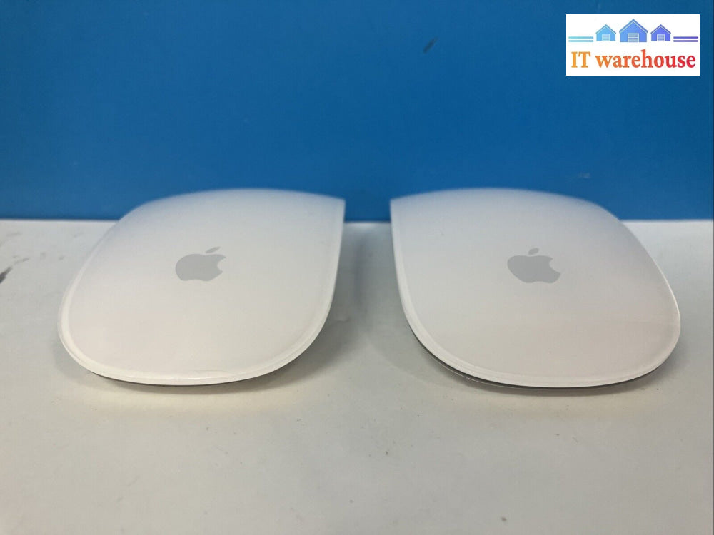 (Lot Of 2) Genuine Apple A1296 Magic Mouse Wireless Bluetooth *Tested/Working* ~