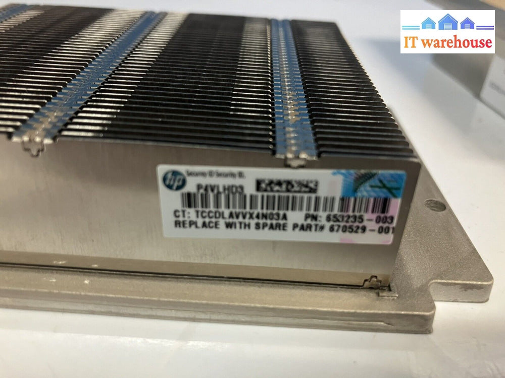 ~ Lot Of 2 Heat Sink For Hp Proliant 654757-001 667880-001 653235-003 670529-001