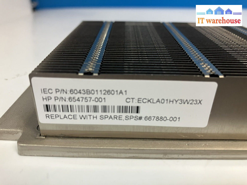 ~ Lot Of 2 Heat Sink For Hp Proliant 654757-001 667880-001 653235-003 670529-001