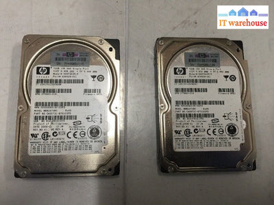 + Lot Of 2 Hp 72Gb 10K Sas Hard Drive Dg072A3515 438628-001 2.5’ Mbb2073Rc @@@