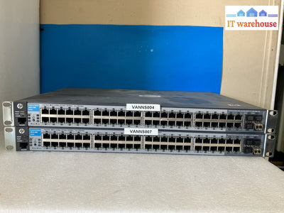 ~ (Lot Of 2) Hp Procurve 2810-48G Gigabit 48-Port Network Switch M/N: J9022A