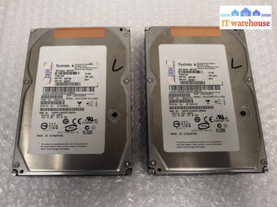 - Lot Of 2 Ibm 3.5’ 73.4Gb 15K Sas Hard Drive 26K5841 39R7348 40K1043