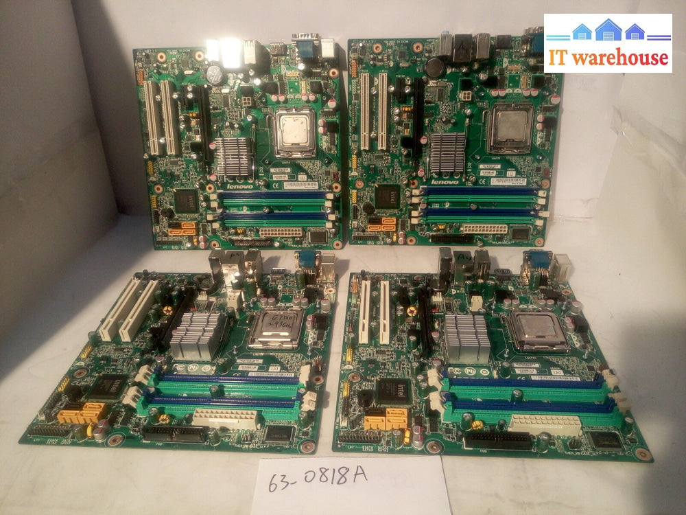 - Lot Of 2 Ibm Lenovo 89Y9301 Motherboard Socket 775 System Board(W/Cpu) @@@