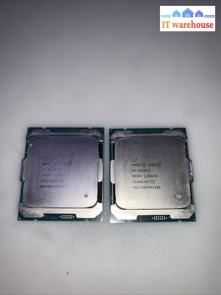 Lot Of 2 Intel Xeon E5-2630 V4 2.2Ghz 25Mb 8Gt/S 10 Core Sr2R7 Lga 2011-3