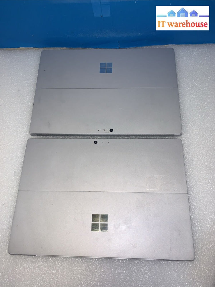 Lot Of 2 Microsoft Surface Pro 4 1724 I5-6300U 8Gb 256Gb Parts