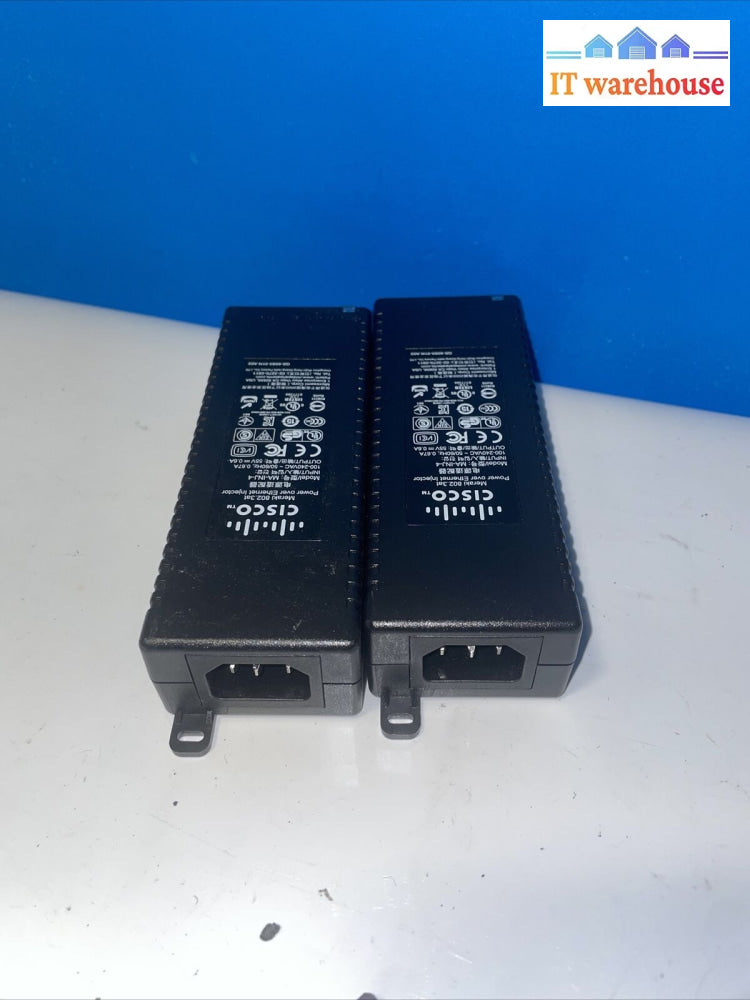 Lot Of 2. Oem Cisco Microsemi Ma-Inj-5 Meraki 802 Power Ethetnet Injector 55V