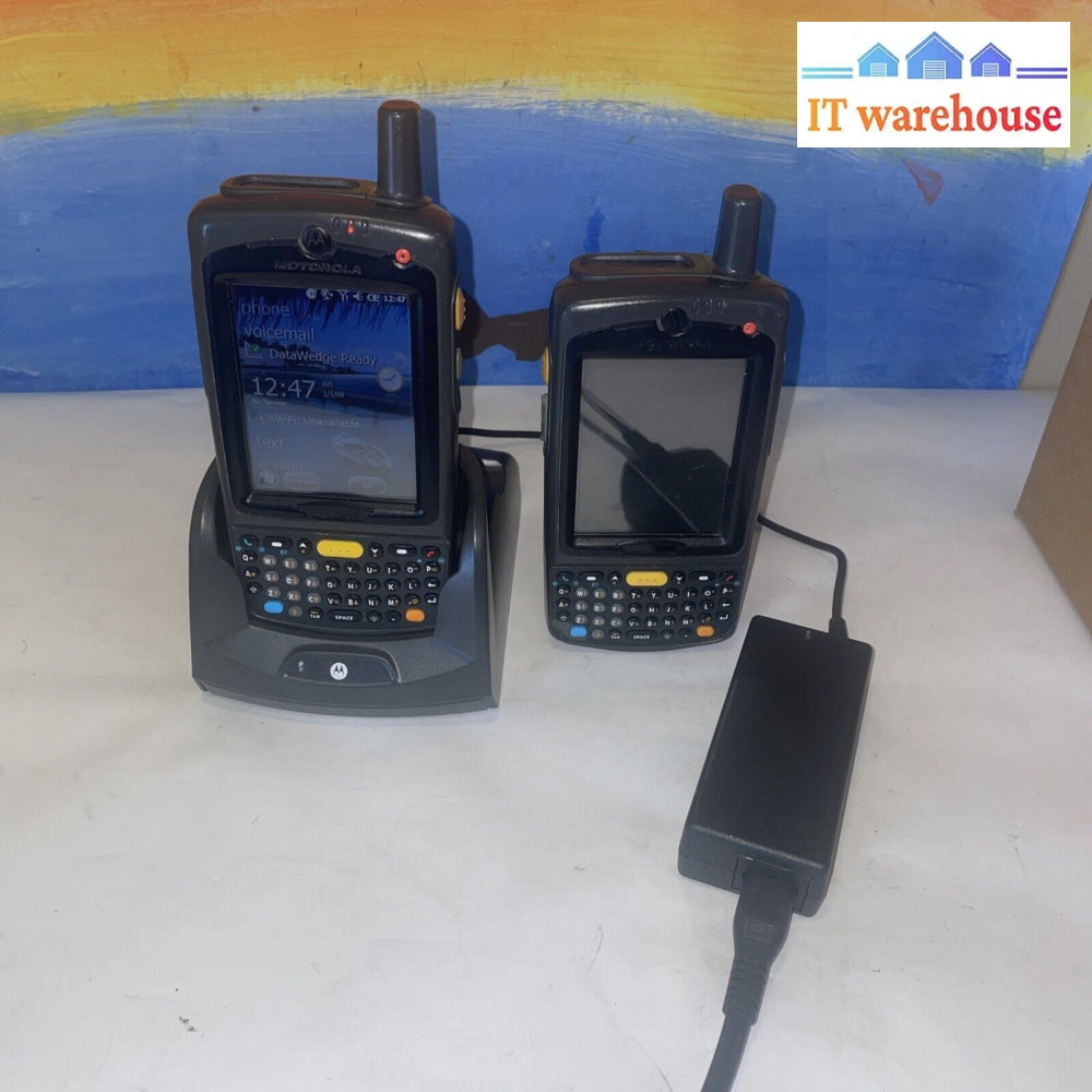 Lot Of 2 Symbol Mc75A Mobile Barcode Scanner Computer (No Pen)