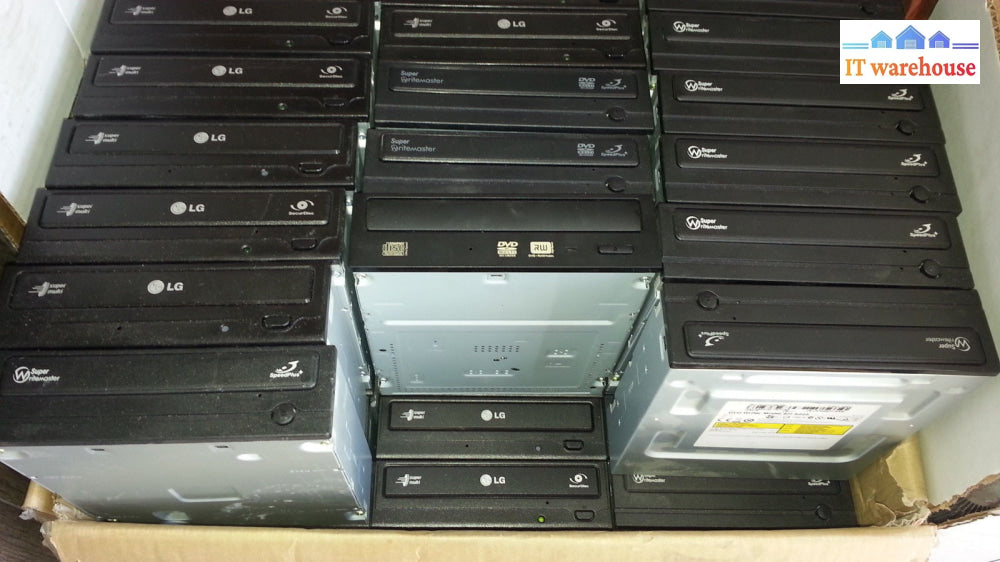 Lot Of 20 Desktop Computer Dvd-Rw Burner Rewriter Black-- Sata