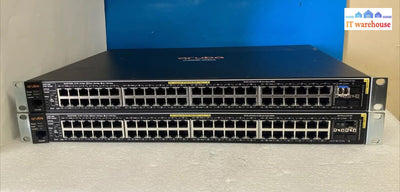 (Lot Of 2X) Aruba J9772A 2530-48G Poe + 48 Port Ethernet Switch W/ Rack Ears ~