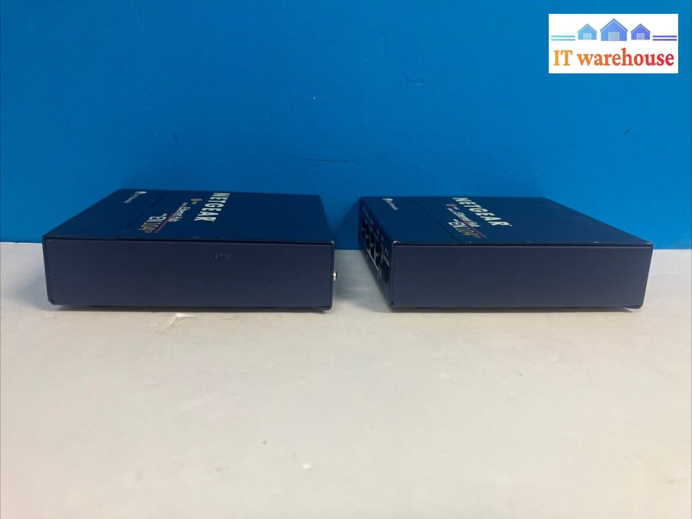 (Lot Of 2X) Bay Networks Netgear En104 Tp 10 Mbps 4-Port Ethernet Switch W/ Ac ~