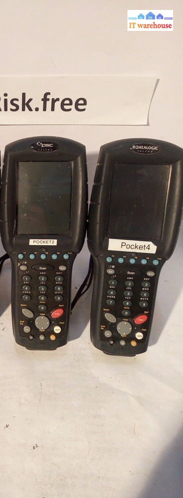 * Lot Of 2X Datalogic Falcon 4420 Handheld Barcode Scanners No Dock & Pen