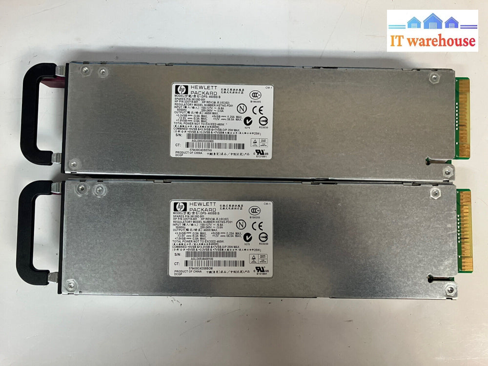 ~ Lot Of 2X Hp 460W Server Psu Hstns-Pd01 325718-001 361392-001 Dps-460Bb B