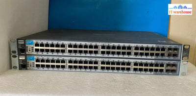 (Lot Of 2X) Hp Procurve 2810-48G Gigabit 48-Port Network Switch Pn: J9022A ~