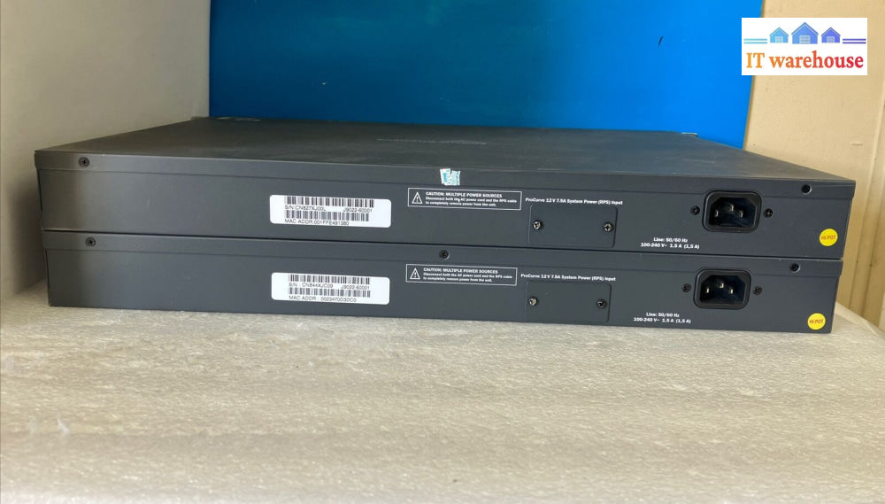 (Lot Of 2X) Hp Procurve 2810-48G Gigabit 48-Port Network Switch Pn: J9022A ~