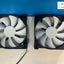 (Lot Of 2X) Nzxt 12V 0.16A 1.92W High Performance Airflow Case Fan Rf-Fn122-R8 ~