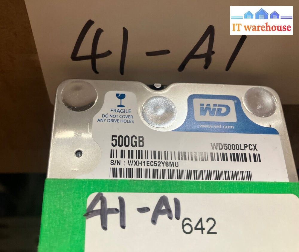 (Lot Of 2X) Wd Blue Wd5000Lp 500Gb Sata 2.5’’ Hard Drive Hdd (1000 Days Remain) ~