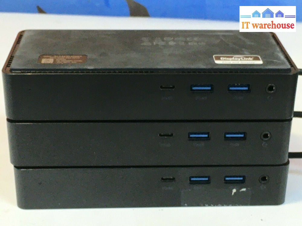 Lot Of 3 Dell Docking Station D6000 For Repair