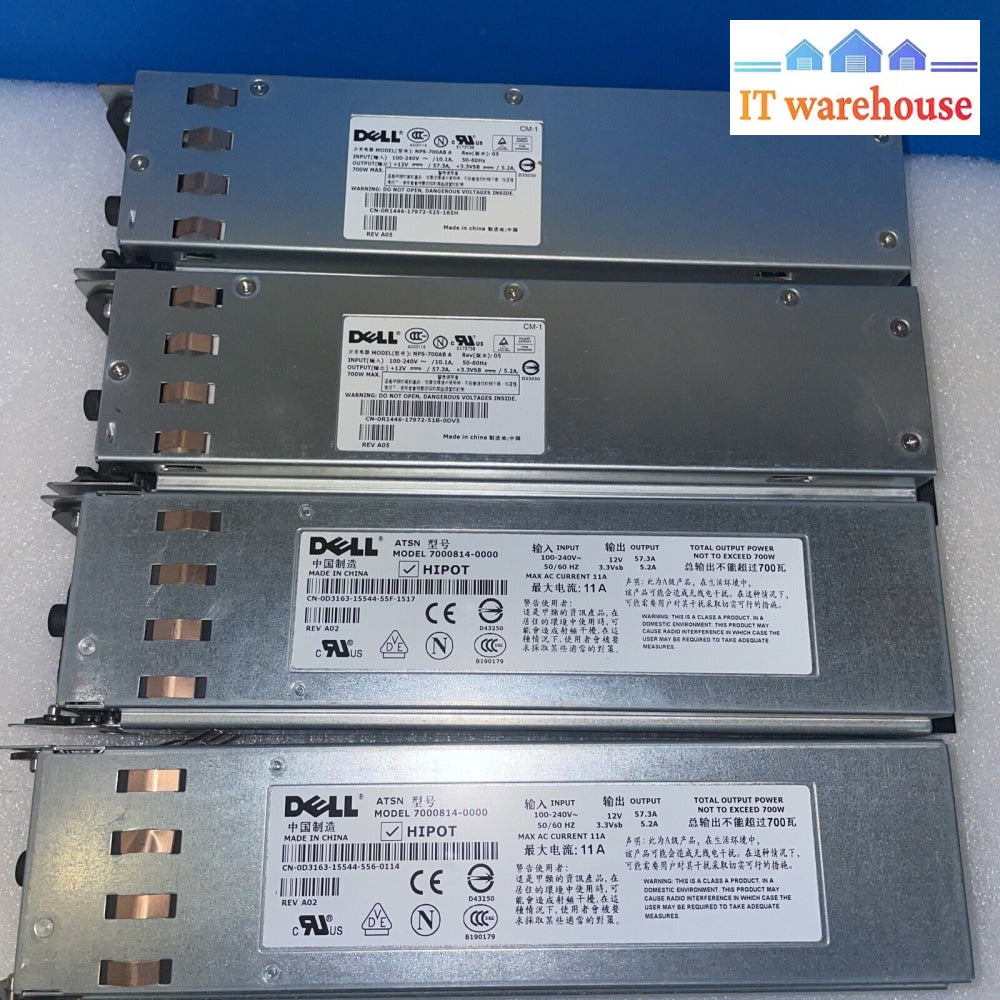 Lot Of 4 Dell Power Supplies For Poweredge 2850 Server