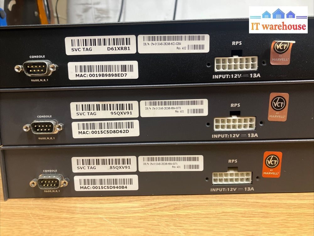 (Lot Of 3) Dell Powerconnect 3448 10/100Mbps 48-Port Network Switch W/ Ears~