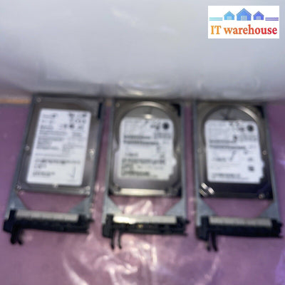 Lot Of 3 Dell Poweredge Server 2.5’ Hard Drive 73Gb-146Gb With F830C Kf248 Caddy