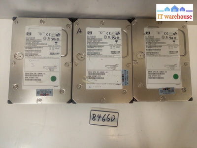 - Lot Of 3 Hp Bf03685A35 36.4Gb Ultra320 Scsi Hard Drive @@@