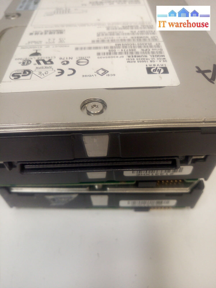 - Lot Of 3 Hp Bf03685A35 36.4Gb Ultra320 Scsi Hard Drive @@@