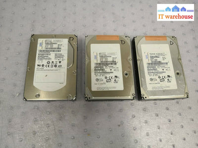 + Lot Of 3 Ibm 300Gb 15K Sas 3.5 Inch Hdd 43X0805