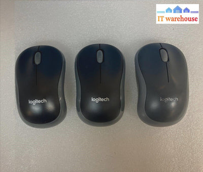 Lot Of 3 Logitech M185 Wireless Optical Mouse Usb Nano Receiver ~