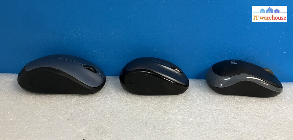 ~ Lot Of 3 Mixed Model Logitech M325 M310 M185 Wireless Mouse W/ Usb Receiver