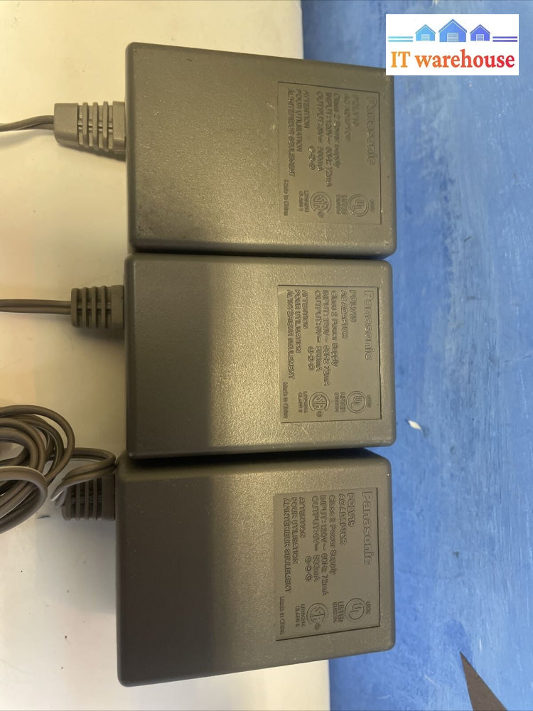 Lot Of 3 Panasonic Pqlv19 Ac Adapter Power Supply 6V 500 Ma