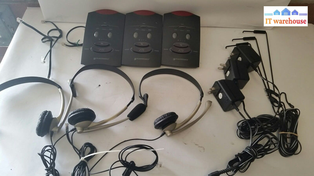 Lot Of 3 Plantronics S11 Office Telephone Answering System