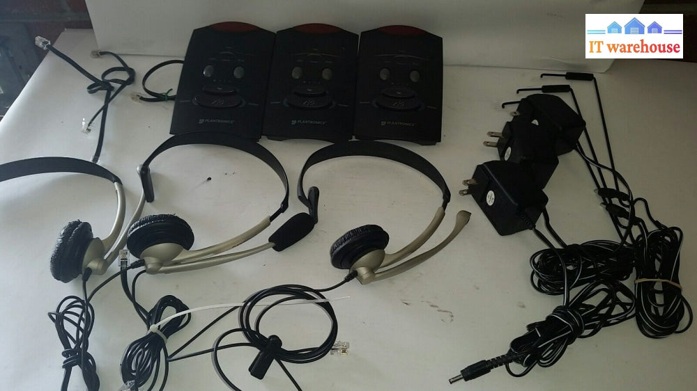 Lot Of 3 Plantronics S11 Office Telephone Answering System