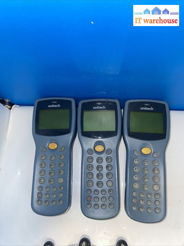 Lot Of 3 Unitech Model Pt630D Data Collection Terminal