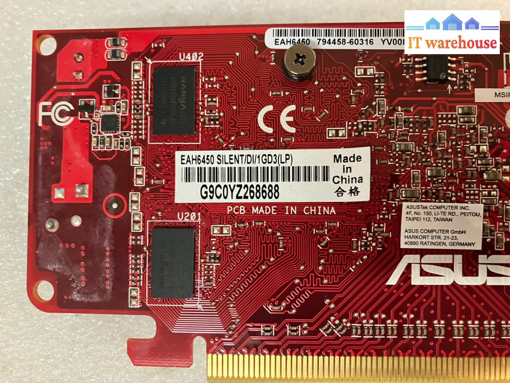 ~(Lot Of 3X) Asus Eah6450/5450 Silent/Di/1Gd3 Amd Radeon Hd 6450 5450 Video Card