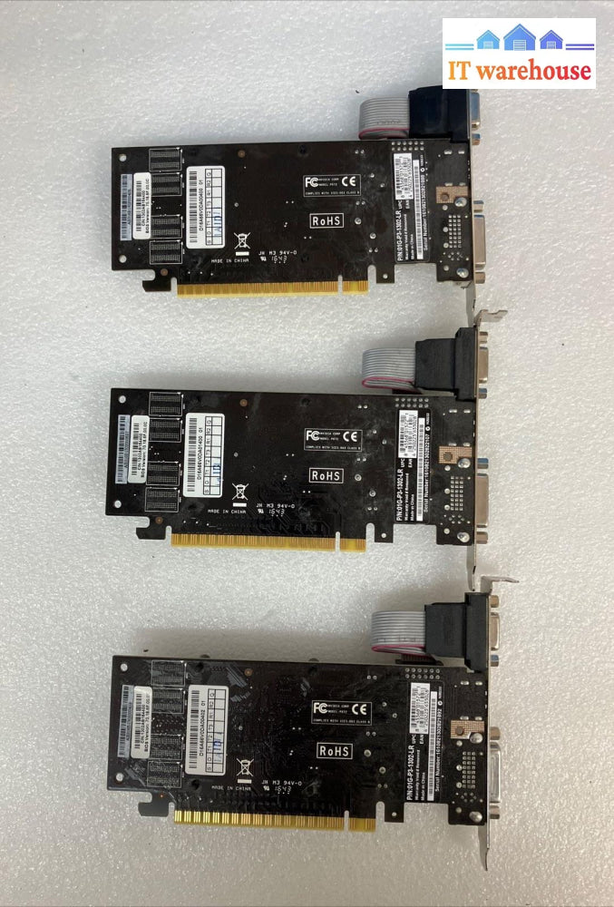 (Lot Of 3X) Evga Geforce 8400 Gs 1Gb Ddr3 Hdmi Pci-E Video Card 01G-P3-1302-Lr ~